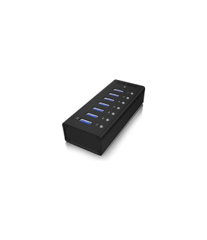 Raidsonic | 7-port hub with USB Type-A interface and 1x charging port | IB-AC618