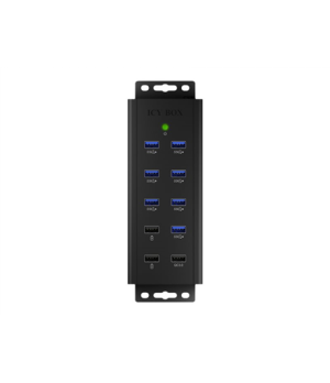 Raidsonic | 7-port Industrial hub | IB-HUB1703-QC3 | USB Type-A