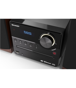 Sharp | Hi-Fi Micro System | XL-B517D(BR) | Brown | USB port | AUX in | Bluetooth | CD player | FM radio | Wireless connection