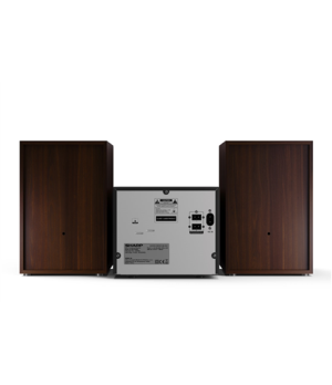 Sharp | Hi-Fi Micro System | XL-B517D(BR) | Brown | USB port | AUX in | Bluetooth | CD player | FM radio | Wireless connection