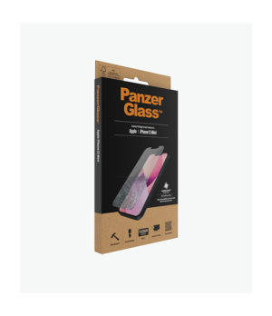 PanzerGlass | Clear Screen Protector | Apple | iPhone 13 Mini | Tempered glass | Antibacterial glass Resistant to scratches and 