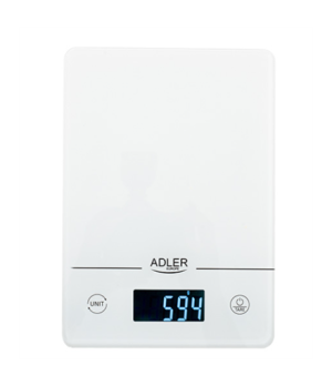 Adler | Kitchen scales | AD 3170 | Maximum weight (capacity) 15 kg | Graduation 1 g | Display type LCD | White