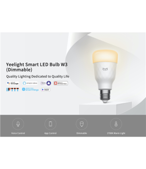 Smart Bulb | W3 (White) | 8 W | 2700 K | 15000 h | LED lamp | 220 V