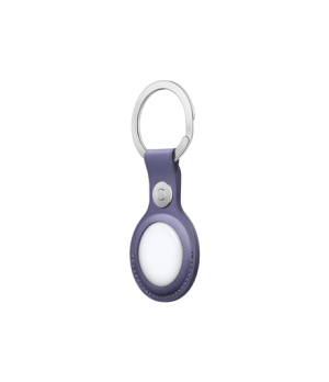 AirTag Leather Key Ring - Wisteria Apple