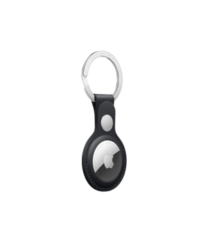 AirTag Leather Key Ring - Midnight Apple