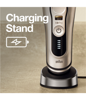 Braun | Shaver | 9417s | Operating time (max) 60 min | Wet & Dry | Silver