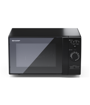 Sharp | Microwave Oven with Grill | YC-GG02E-B | Free standing | 700 W | Grill | Black