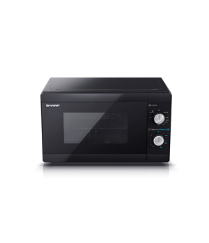 Sharp | Microwave Oven with Grill | YC-MG01E-B | Free standing | 800 W | Grill | Black