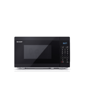 Sharp | Microwave Oven with Grill | YC-MG02E-B | Free standing | 800 W | Grill | Black