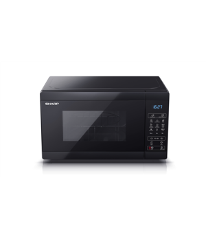 Sharp | Microwave Oven with Grill | YC-MG02E-B | Free standing | 800 W | Grill | Black