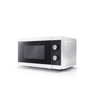 Sharp | Microwave Oven with Grill | YC-MG01E-W | Free standing | 800 W | Grill | White