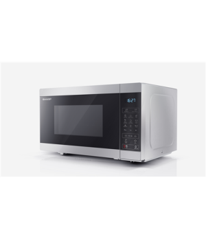 Sharp | Microwave Oven with Grill | YC-MG81E-S | Free standing | 900 W | Grill | Silver