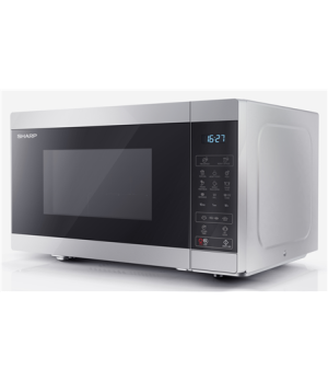 Sharp | Microwave Oven with Grill | YC-MG81E-S | Free standing | 900 W | Grill | Silver