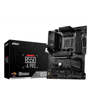 MSI | B550-A PRO | Processor family AMD | Processor socket AM4 | DDR4 DIMM | Memory slots 4 | Supported hard disk drive interfac