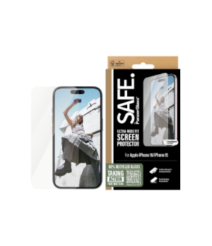 PanzerGlass Screen protector | Apple | iPhone 16 | Glass | Transparent | Ultra-Wide Fit