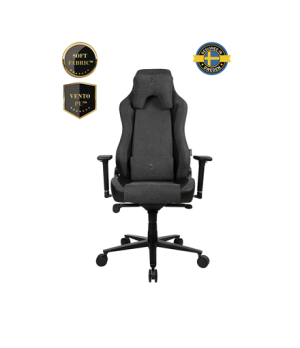 Arozzi Vernazza Vento Gaming Chair Vento Polyurethane Soft Fabric Metal Aluminium | Dark Grey