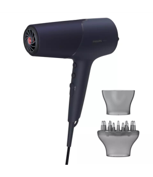 Philips | Hair Dryer | BHD510/00 | 2300 W | Number of temperature settings 3 | Ionic function | Diffuser nozzle | Blue/Metal