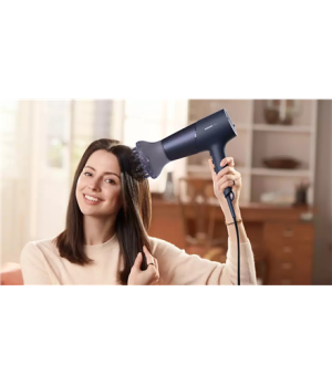 Philips | Hair Dryer | BHD510/00 | 2300 W | Number of temperature settings 3 | Ionic function | Diffuser nozzle | Blue/Metal