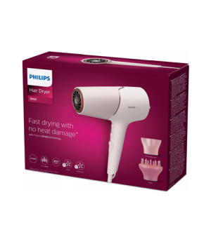 Philips | Hair Dryer | BHD530/00 | 2300 W | Number of temperature settings 6 | Ionic function | Pink