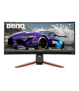 Benq | Monitor | EX3415R | 34 " | IPS | WQHD | 21:9 | Warranty  month(s) | 4 ms | 400 cd/m² | Metallic Grey | HDMI ports quantit