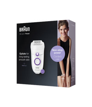 Braun | SE5505P Silk-epil | Epilator | Operating time (max)  min | Bulb lifetime (flashes) | Number of power levels | White