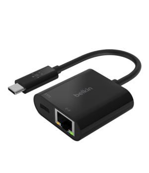 Belkin | USB-C to Ethernet + Charge Adapter | INC001btBK