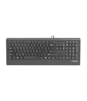 Natec Keyboard, Barracuda, US Layout, Slim | Natec | Keyboard | Barracuda | Standard | Wired | US | Black | 529 g