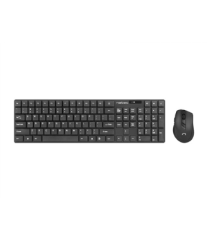 Natec | Keyboard and Mouse | Stringray 2in1 Bundle | Keyboard and Mouse Set | Wireless | Batteries included | US | Black | Wirel