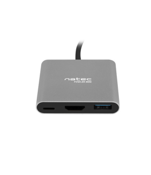 Natec Multi-Port Adapter, Fowler, USB-C, HDMI, USB 3.0 | Natec | USB-C Multiport Adapter | NMP-1607 | Grey | USB Type-C | 0.11 m