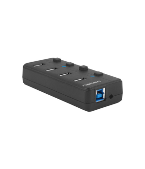 Natec USB 3.0 HUB, Mantis 2, 4-Port, On/Off with AC Adapter | Natec | 4 Port Hub With USB 3.0 | Mantis NHU-1557 | Black