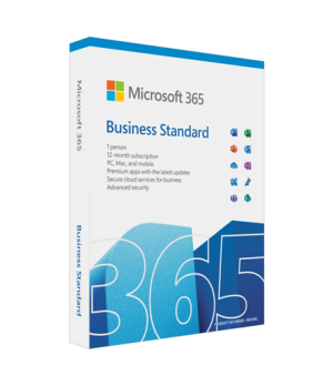 Microsoft | 365 Business Standard Retail | KLQ-00650 | FPP | License term 1 year(s) | English | EuroZone Medialess