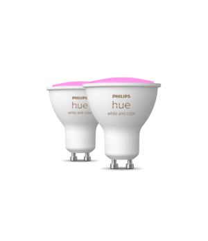 Hue WCA 5.7W GU10, 2pcs pack | White and coloured lights | Bluetooth and Zigbee