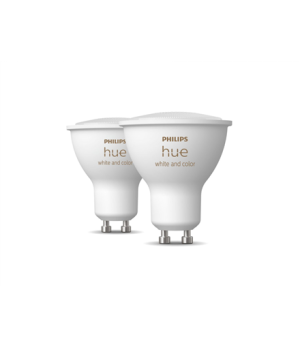 Hue WCA 5.7W GU10, 2pcs pack | White and coloured lights | Bluetooth and Zigbee