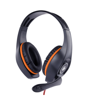 Gembird | Gaming headset with volume control | GHS-05-O | Built-in microphone | 3.5 mm 4-pin | Orange/Black | Wired | Over-Ear