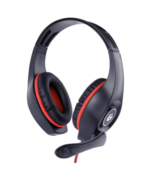 Gembird | Gaming headset with volume control | GHS-05-R | Built-in microphone | 3.5 mm 4-pin | Red/Black | Wired | Over-Ear