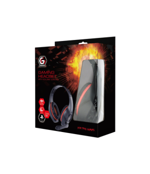 Gembird | Gaming headset with volume control | GHS-05-R | Built-in microphone | 3.5 mm 4-pin | Red/Black | Wired | Over-Ear