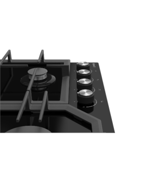 Gorenje | GTW641KB | Hob | Gas on glass | Number of burners/cooking zones 4 | Rotary knobs | Black