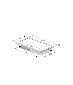 Fulgor | CPH 1124 GWK X | Hob | Gas | Number of burners/cooking zones 4 | Rotary knobs | Stainless steel