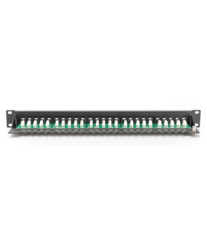 Digitus Patch Panel DN-91325-1-B Black 48.2 x 4.4 x 10.9 cm Category: CAT 3 Ports: 25 x RJ45 Insertion force: 30N max