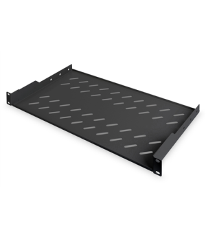 Digitus | Fixed Shelf for Racks | DN-19 TRAY-1-SW | Black | The shelves for fixed mounting can be installed easy on the two fron