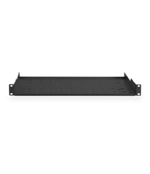 Digitus | Fixed Shelf for Racks | DN-19 TRAY-1-SW | Black | The shelves for fixed mounting can be installed easy on the two fron