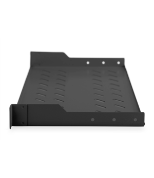 Digitus | Fixed Shelf for Racks | DN-19 TRAY-1-SW | Black | The shelves for fixed mounting can be installed easy on the two fron