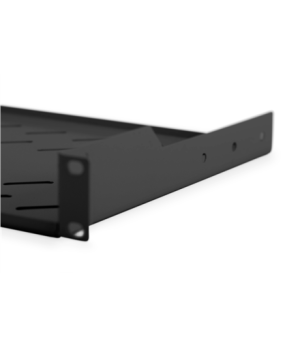 Digitus | Fixed Shelf for Racks | DN-19 TRAY-1-SW | Black | The shelves for fixed mounting can be installed easy on the two fron