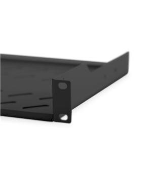 Digitus | Fixed Shelf for Racks | DN-19 TRAY-1-SW | Black | The shelves for fixed mounting can be installed easy on the two fron