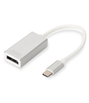 DIGITUS USB Type-C 4K DP Adapter, 20cm cable length Aluminum Housing, | Digitus | USB Type-C to DisplayPort Adapter | DA-70844 |