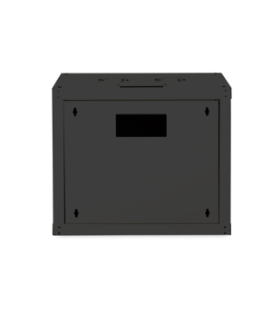 Digitus | Wall Mounting Cabinet | DN-19 09-U-SW | Black | IP protection class: IP20 Front door: Glass door, single opening Cabin