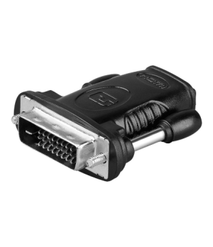 Goobay | HDMI/DVI-D adaptor, nickel plated | HDMI female (Type A) | DVI-D male Dual-Link (24+1 pin)