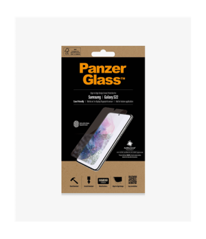 PanzerGlass | Samsung | Galaxy S22 | Tempered glass | Transparent | Case friendly. Compatible with ultrasonic fingerprint sensor