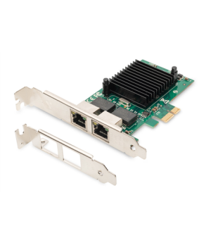 Digitus | Gigabit Ethernet PCI Express Card, 2-port 32-bit, low profile bracket, Intel chipset | DN-10132