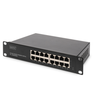 Digitus | 16-port Gigabit Ethernet Switch | DN-80115 | Unmanaged | Rackmountable | Power supply type Internal